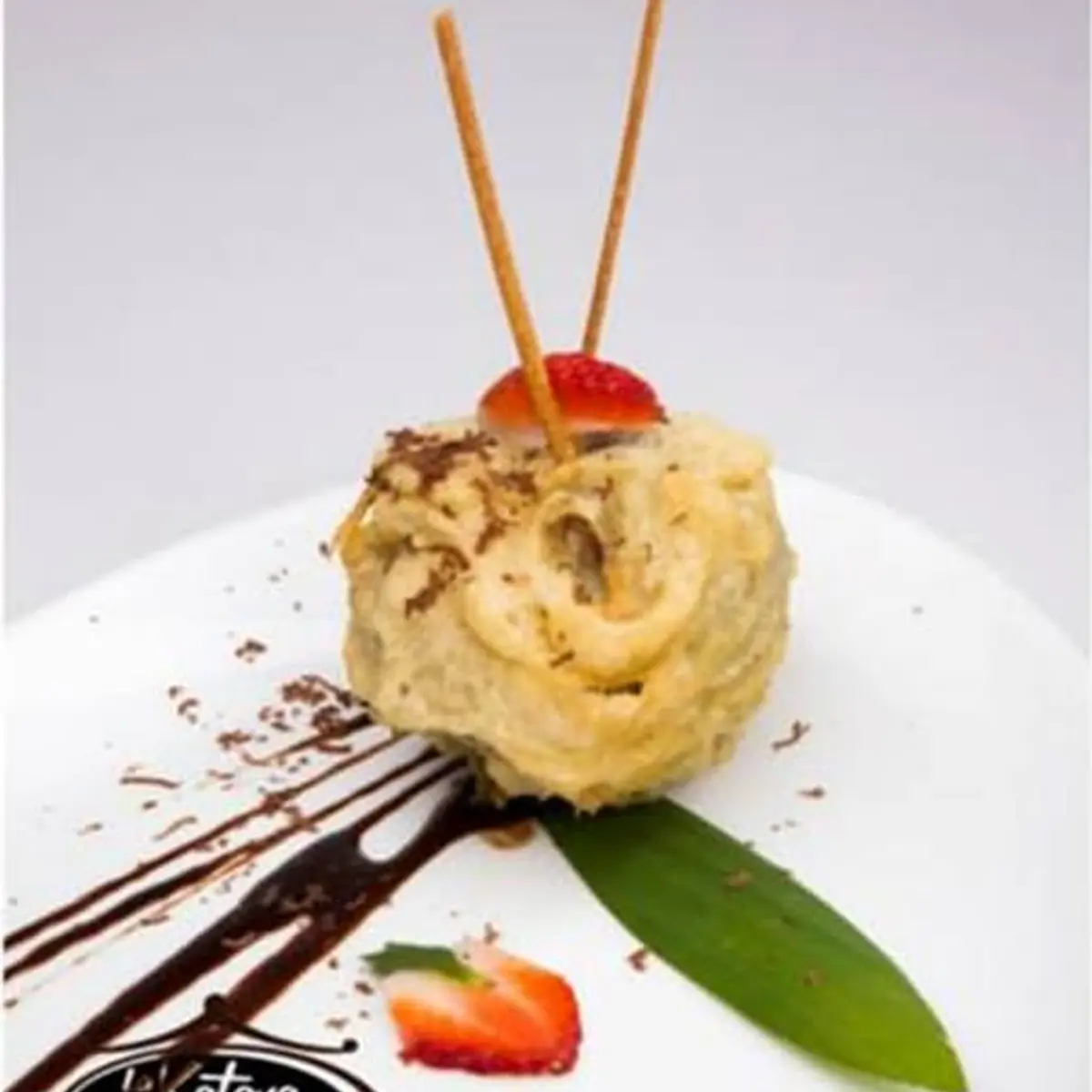Helado tempura