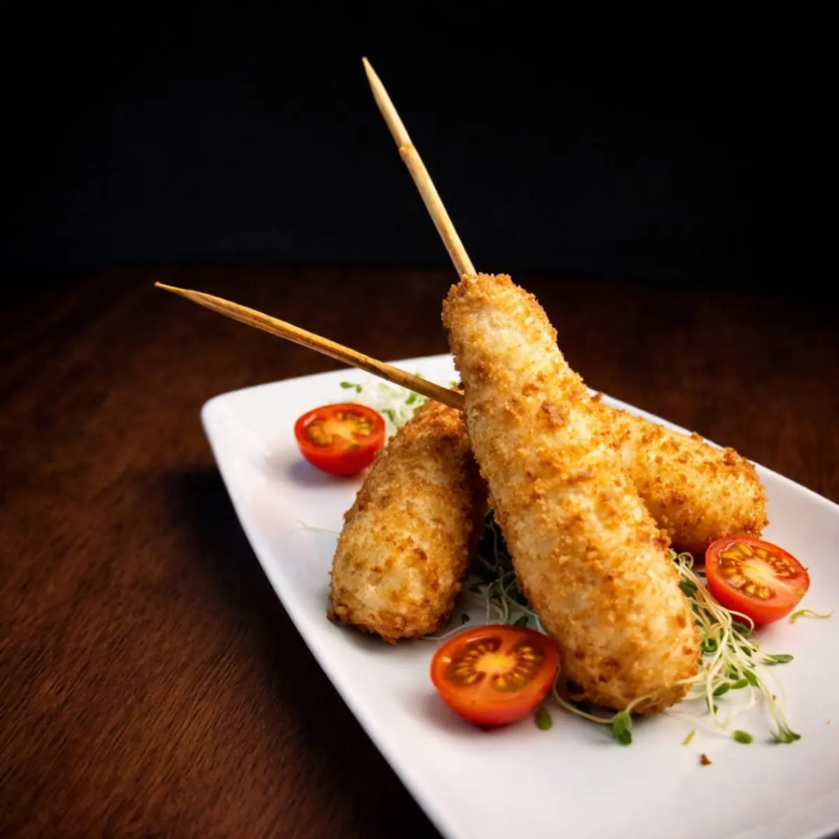 Kushiague de queso con plátano